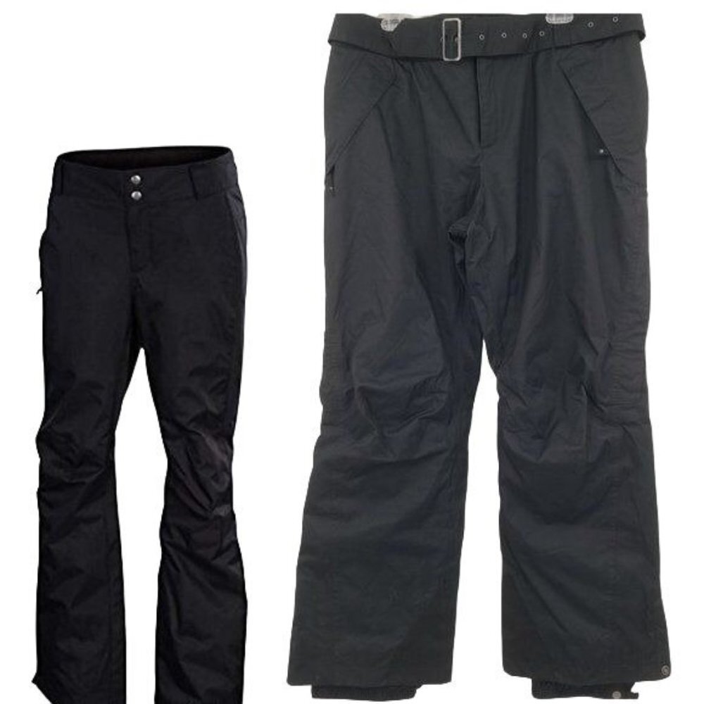 COLUMBIA Vintage Ladies Titanium Omni-Tech Black Ski Snowboard Winter Pants XL